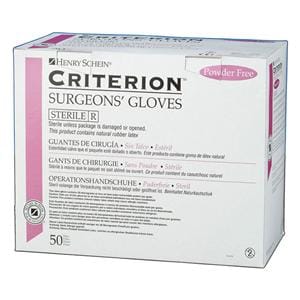 GUANTES EXAMEN LÁTEX CRITERION ESTÉRILES SIN POLVO 6 50PARES - HENRY SCHEIN