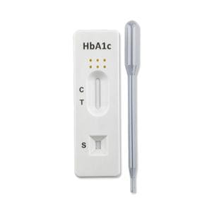 TEST RAPIDO GLUCOSA SANGRE CASSETTE HBA1C 10U HS