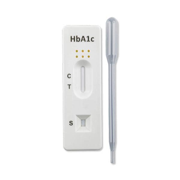 TEST RAPIDO GLUCOSA SANGRE CASSETTE HBA1C 10U HS