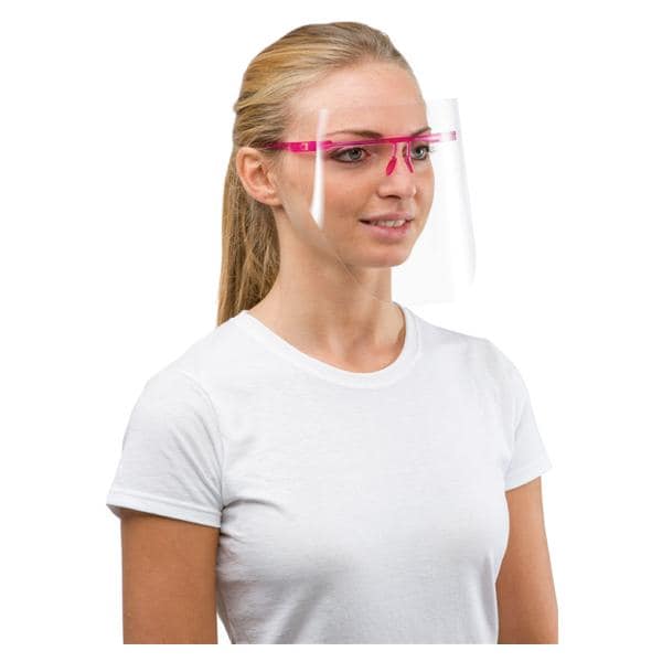 PANTALLA DE PROTECCIÓN FACIAL AZUL SET 1 MONTURA Y 6 PANTALLAS