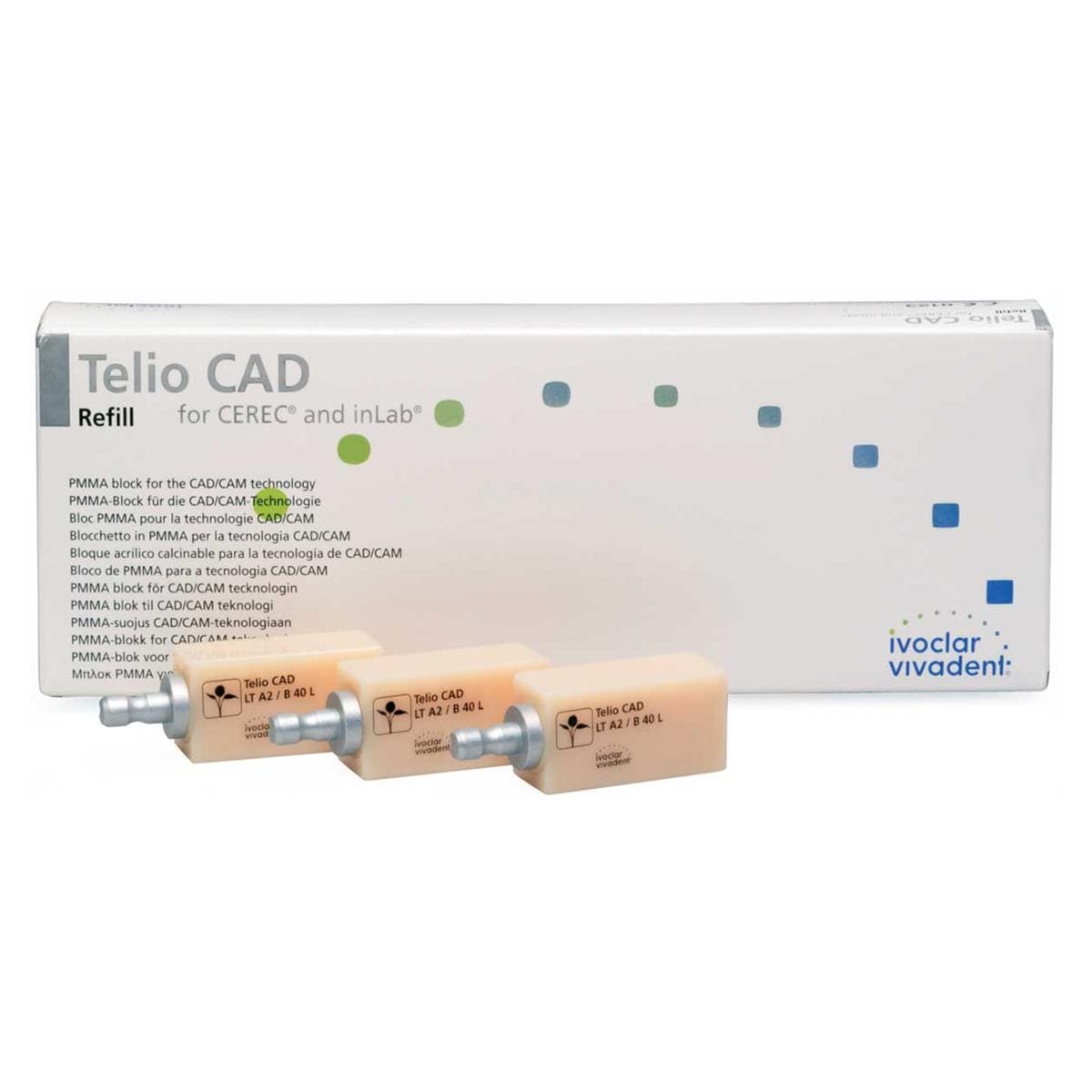 TELIO CAD CEREC/INLAB LT B40L A1 9U - IVOCLAR VIVADENT