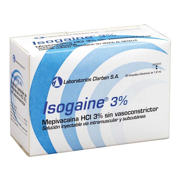 ISOGAINE 3% 50 CARPULES - CLARBEN