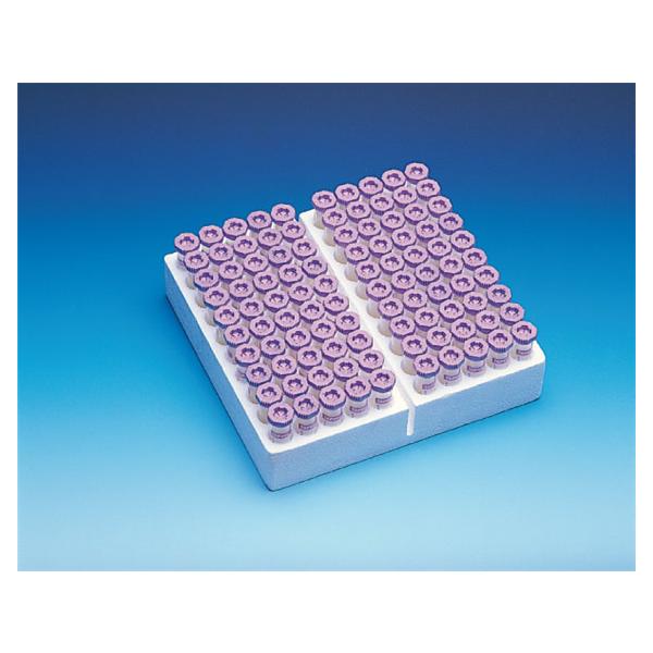 TUBO DE SANGRE MALVA TAPVAL 2 ML LONGITUD X Ø: 55 X 16 EDTA 100U