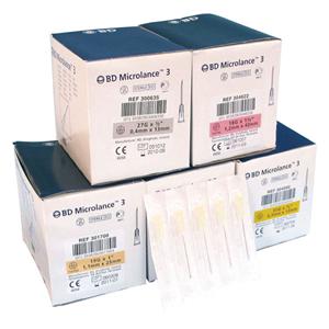 AGUJA HIPODÉRMICA MICROLANCE 3 AMARILLA 30 G 1/2' 0,3 X 12 100U