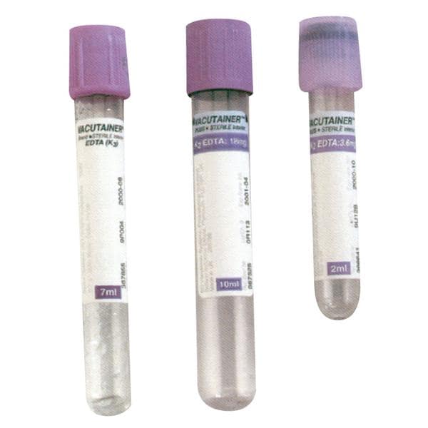 TUBO AL VACÍO PARA EXTRACCIÓN DE SANGRE ESTÉRIL 4,5 ML VACUTAINER LAVANDA