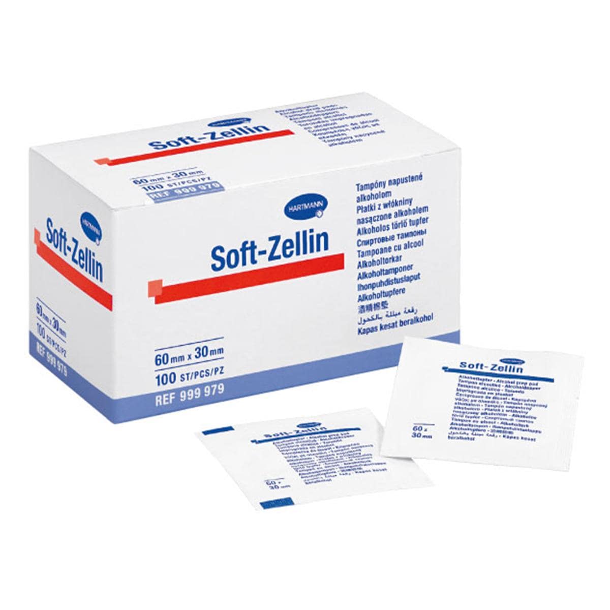 TOALLITAS DE NON-WOVEN SOFT-ZELLIN 6 X 3 CM 100U