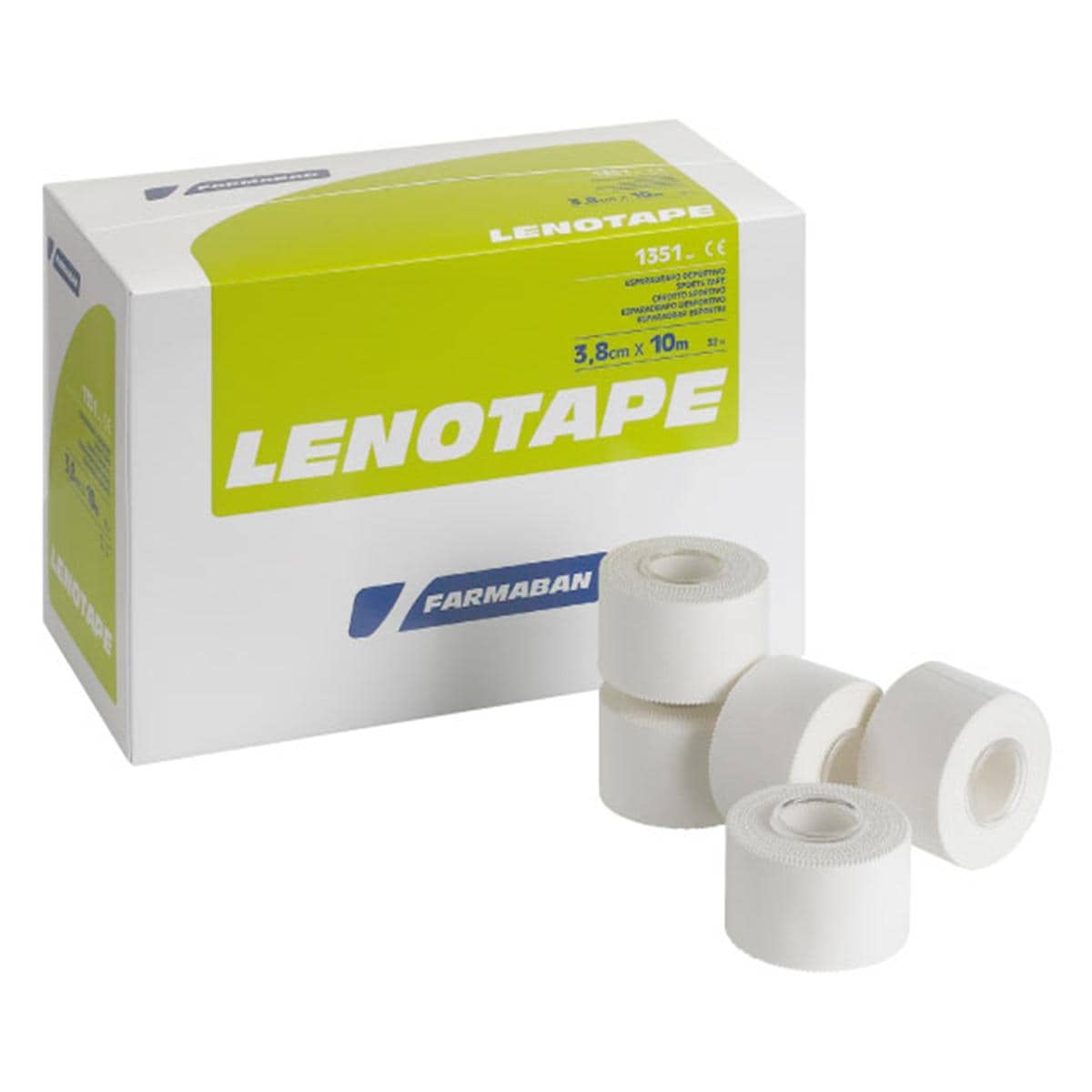 ESPARADRAPO LENOTAPE DE TELA 3,8 CM X 10 M 1U