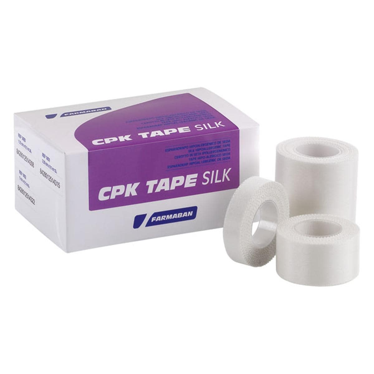 ESPARADRAPO DE SEDA CPK SILK 2,5 CM X 9,1 M 12U