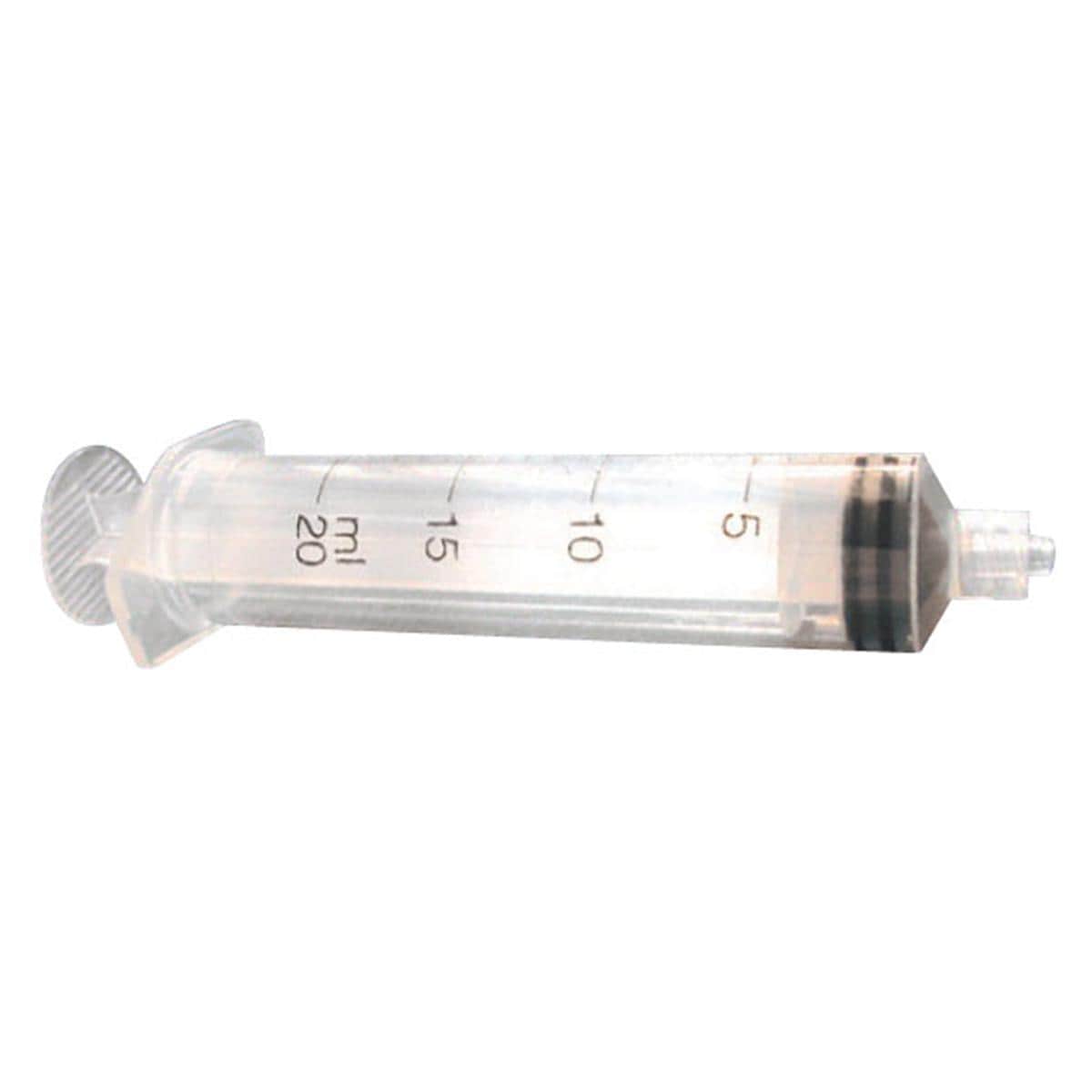 JERINGA DE 3 CUERPOS CON CONEXIÓN LUER LOCK Y CONO CONCÉNTRICO 20 ML 120U