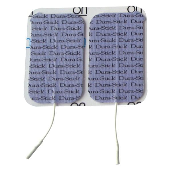 ELECTRODOS DURASTICK PLUS CON CABLES RECTANGULARES 5 X 9 CM 4U