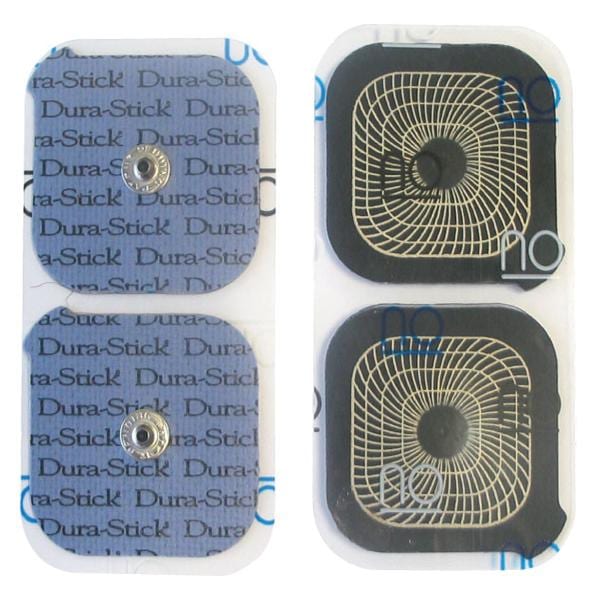 ELECTRODOS SNAP DURA-STICK CUADRADOS CONEXIÓN CLIP 5 X 5 CM BOLSA DE 4U