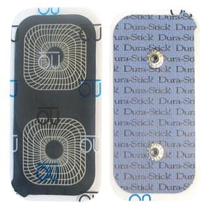 ELECTRODOS SNAP DURA-STICK RECTANGULARES CONEXIÓN CLIP 5 X 10 CM BOLSA DE 2U