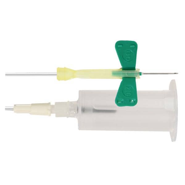 AGUJA DE PALOMILLA DE EXTRACCIÓN SAFETY LOK CON PORTATUBOS 21G 0.8 X 18 CM 25U