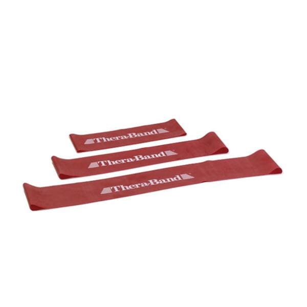 BANDAS DE EJERCICIO THERABAND LOOP® - Rojo Medio - 7,5 x 45,5 cm - Unidad