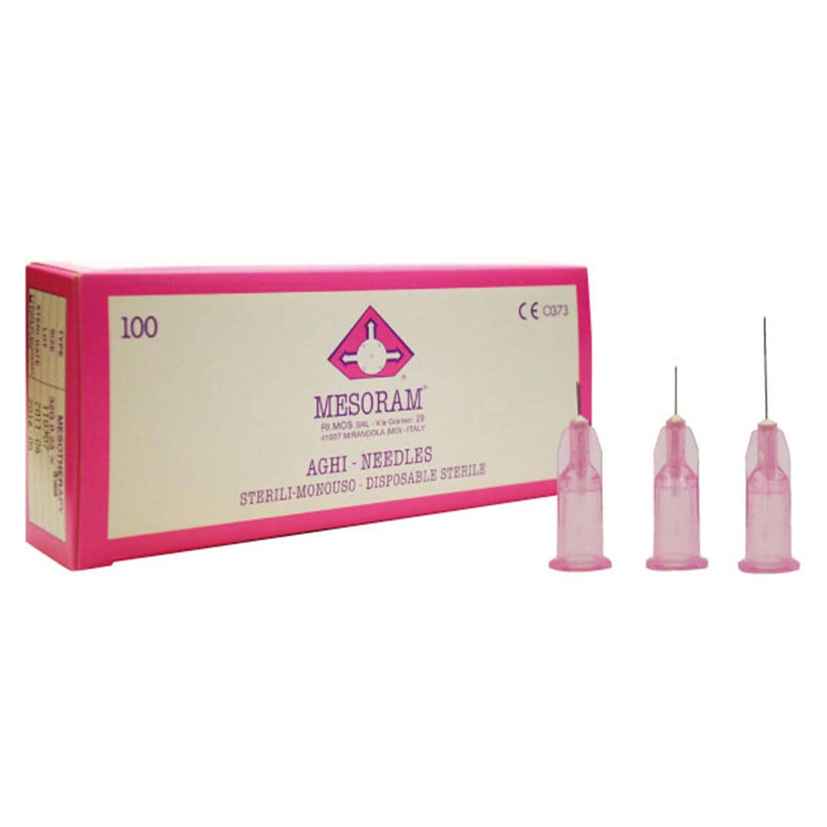 AGUJAS DE MESOTERAPIA MESORAM 33G 0,20 X 12 MM 100U