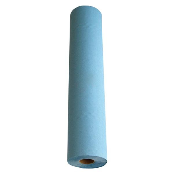 ROLLO PAPEL DE CAMILLA CREPADO AZUL 60 CM X 70 M 1U