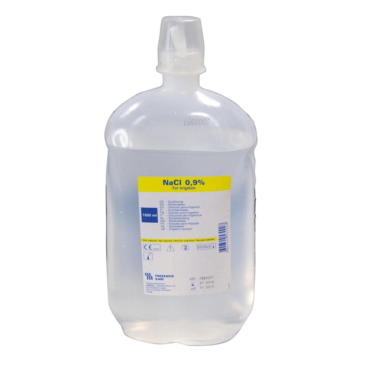 SUERO FISIOLÓGICO SALINO PARA IRRIGACIÓN 1000 ML 1U