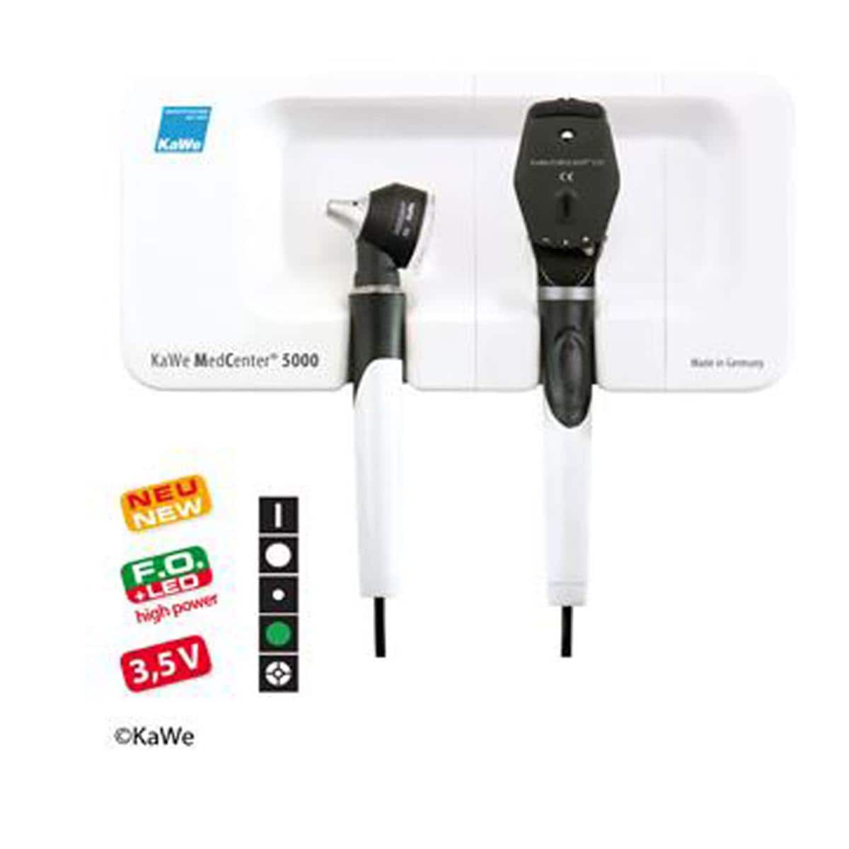 SET DE OTOSCOPIO/OFTALMOSCOPIO Y ESTACIÓN DE PARED MEDCENTER® 5000 1U