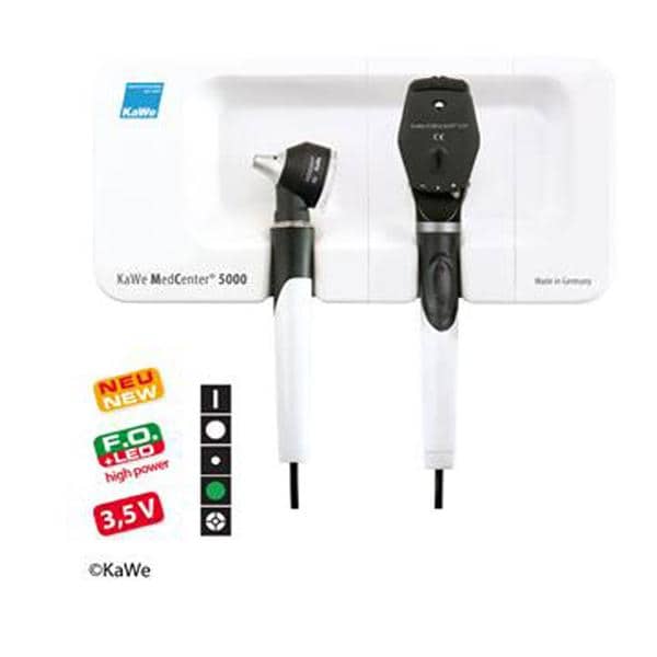 SET DE OTOSCOPIO/OFTALMOSCOPIO Y ESTACIÓN DE PARED MEDCENTER® 5000 1U