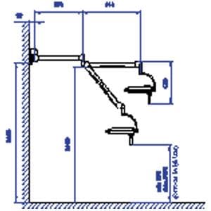LÁMPARA DE EXÁMEN MACH LED 150F MODELO PARED 1U