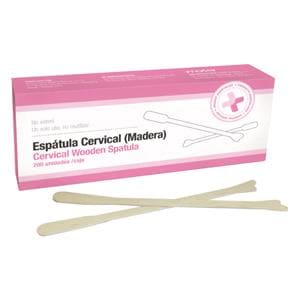 ESPÁTULA CERVICAL DE MADERA 100U