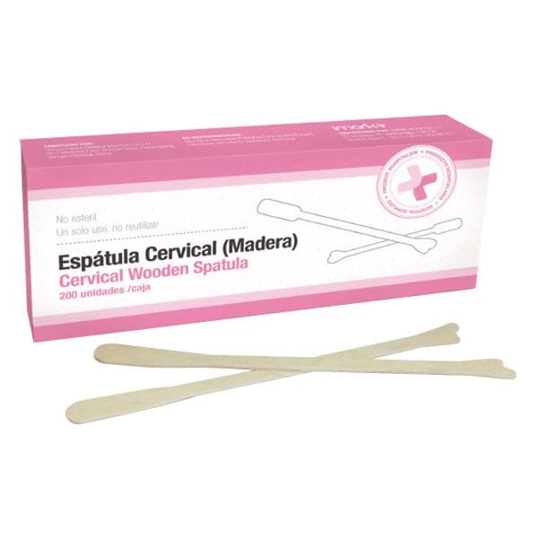 ESPÁTULA CERVICAL DE MADERA 100U