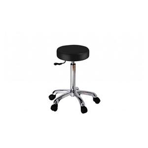 TABURETE MÉDICO FAST CON BASE RODABLE NEGRO 1U