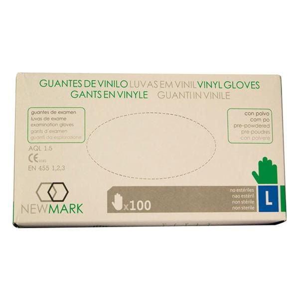 GUANTES EXAMEN DE VINILO SIN POLVO TALLA S CAJA DE 100U