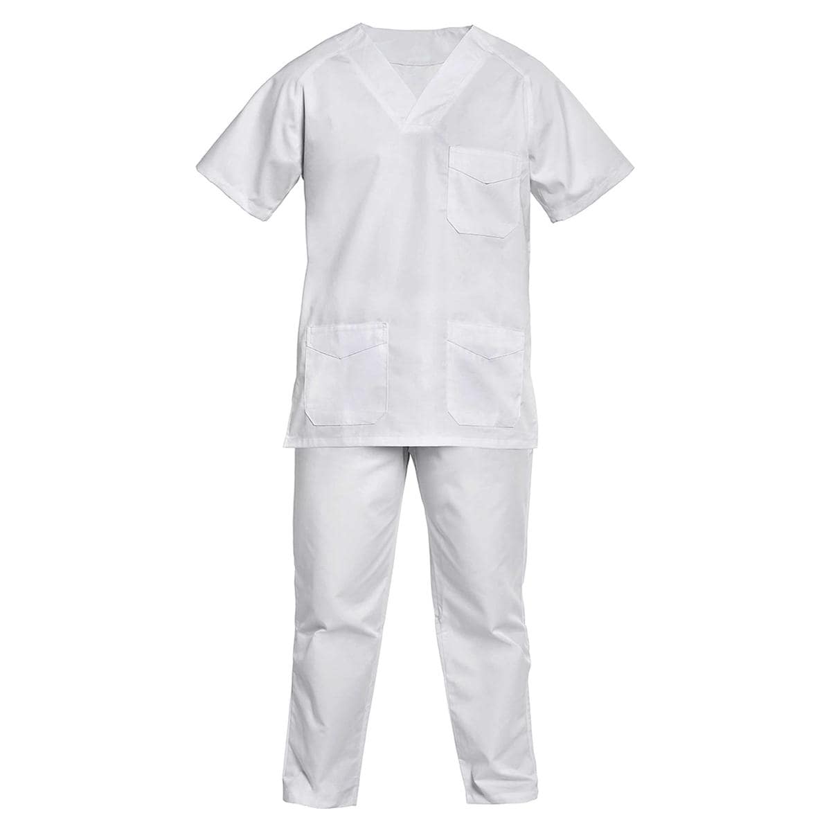 PIJAMA BLANCO CUELLO PICO XXL