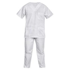 PIJAMA BLANCO CUELLO PICO XS