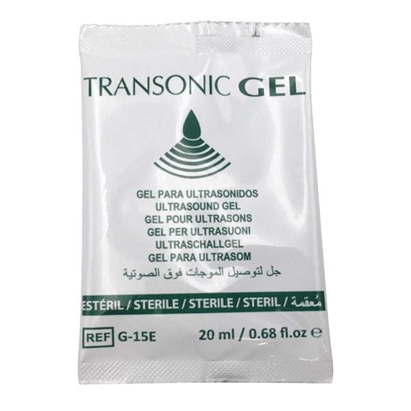 GEL DE ULTRASONIDOS ESTÉRIL MONODOSIS 20ML 1U TRANSONIC