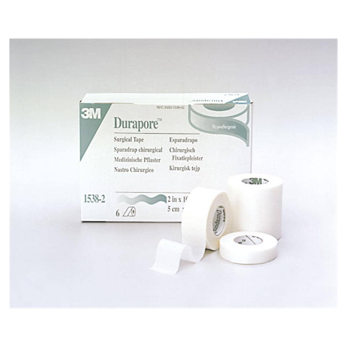ESPARADRAPO DE SEDA DURAPORE 3M - 2,5 CM X 9,14 M 12U