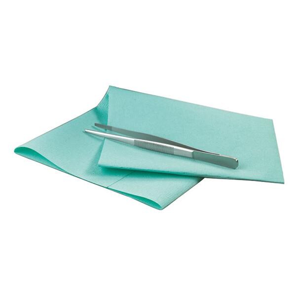 HOJAS DE PAPEL CREPE STERI GREEN 40 X 40 CM 500 HOJAS