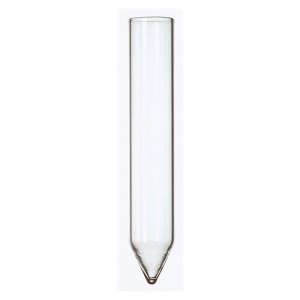 TUBO DE CRISTAL BASE CÓNICA PARA CENTRÍGUGA TAMAÑO: 17 X 98 MM 10-15 ML 10U
