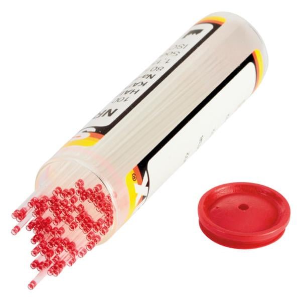 TUBOS CAPILARES HEPARINIZADOS EXTREMO ROJO 100U