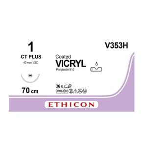 SUTURAS V393H VICRYL 3/0 AG 19MM TRIAN 3/8 CIR 45CM VIOLET 36U - ETHICON