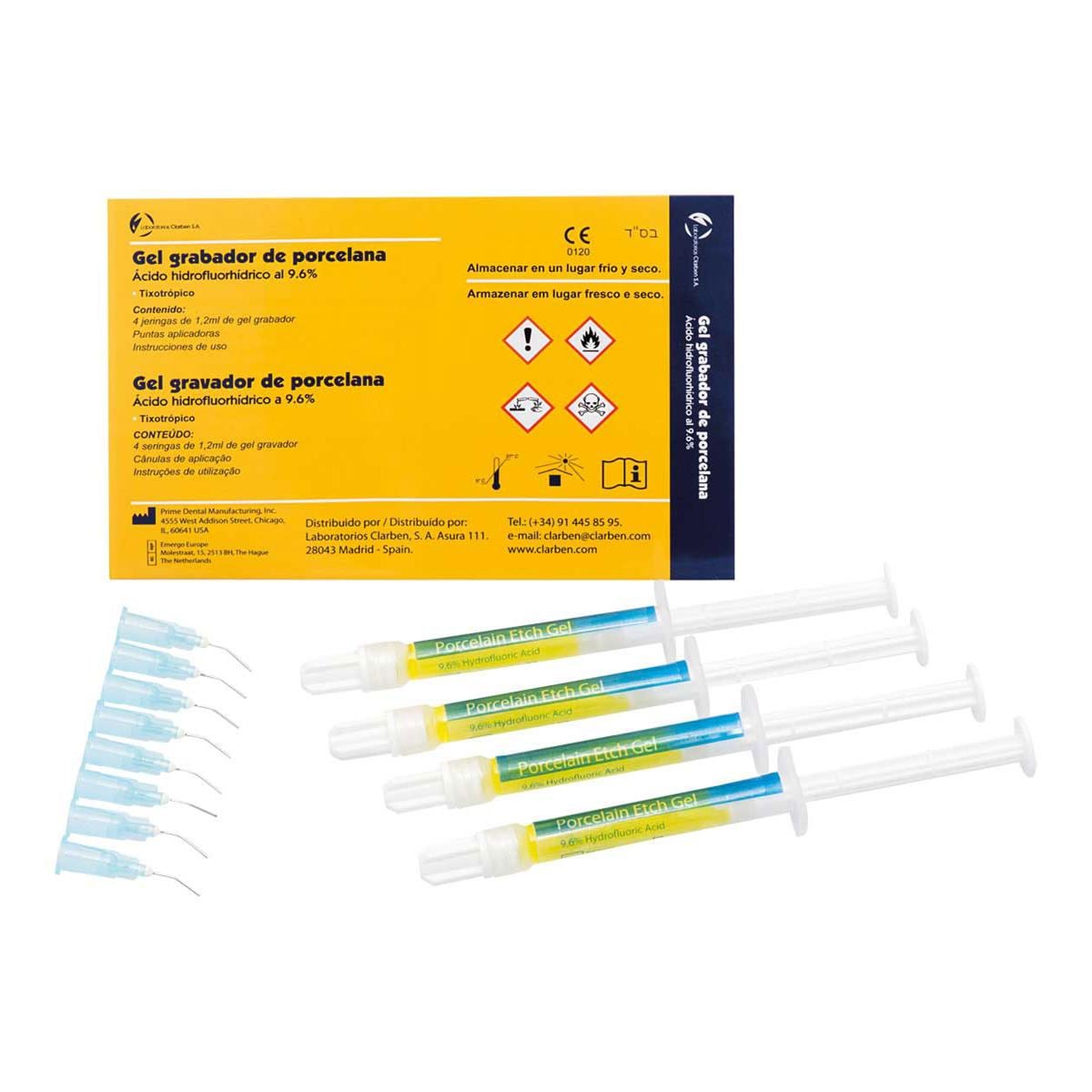 ÁCIDO HIDROFLUORHÍDRICO 4 X 1,2ML - CLARBEN