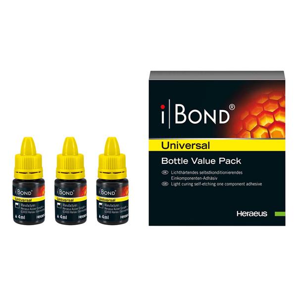 ADHESIVO FOTOPOLIMERIZABLE IBOND UNIVERSAL VALUE PACK 3X4ML - KULZER