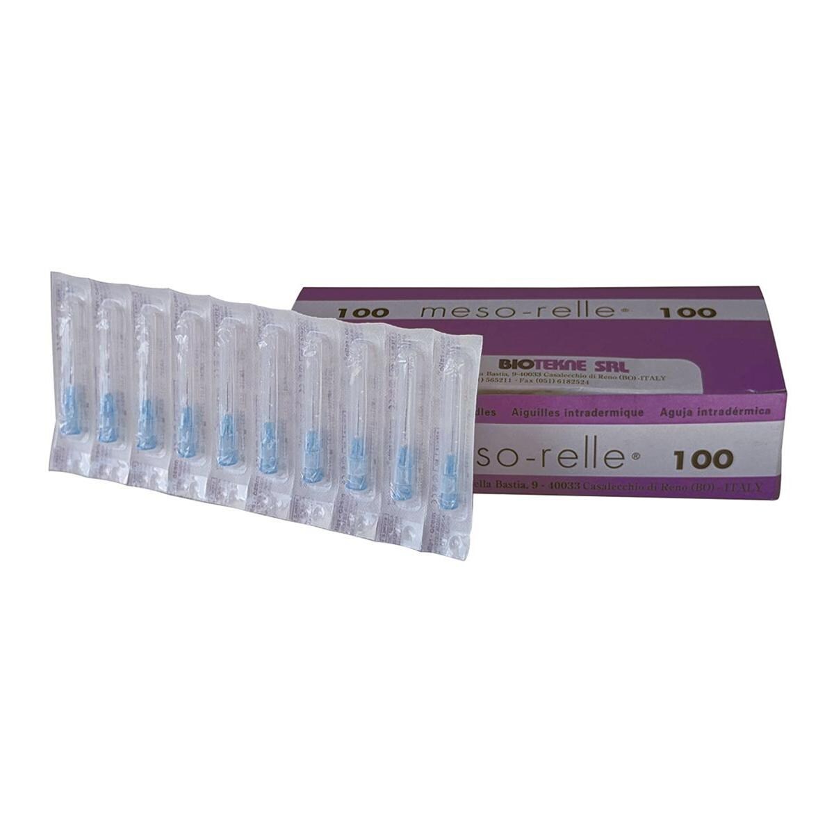 AGUJA MESOTERAPIA MESO-RELLE 32G 0.23X12MM 100U BK