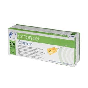AGUJAS DE ANESTESIA OCTOPLUS 30 G EXTRA CORTA 0.30 X 16 MM 100U - CLARBEN