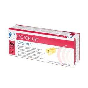 AGUJAS DE ANESTESIA OCTOPLUS 30G CORTA 0.3 X 21MM 100U - CLARBEN