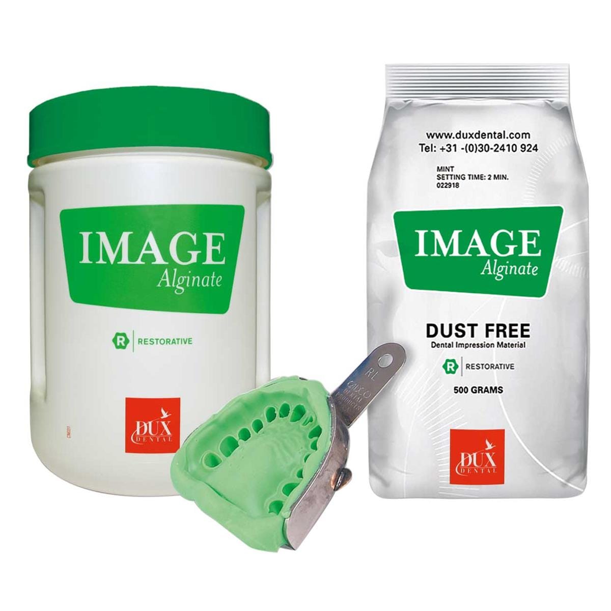 ALGINATO IMAGE FAST CON BOTE Y MEDIDORES 500 G - DUX