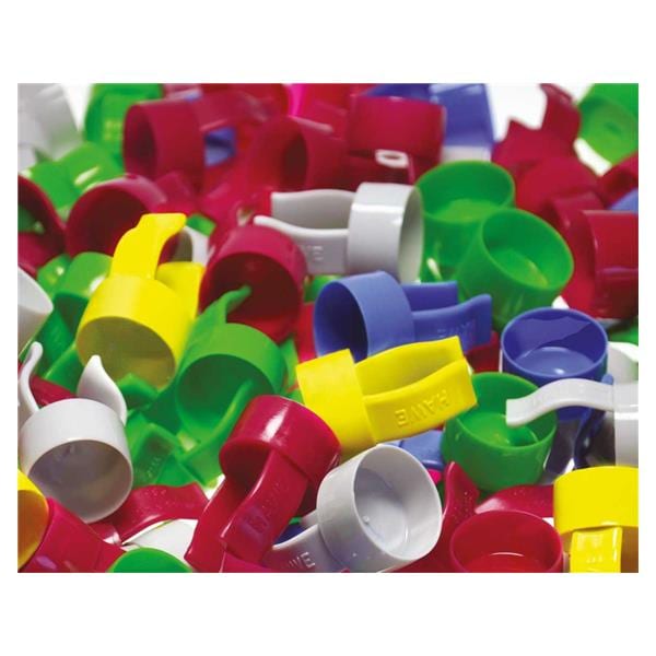 KIT ANILLOS SURTIDO DE COLOR PARA PASTA DE PROFILAXIS 100U. - KERR HAWE