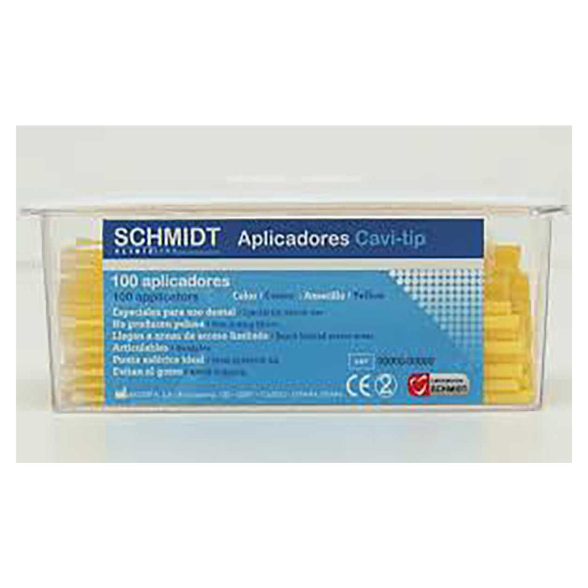 APLICADORES TIPO CAVITIP AMARILLO 100 - SCHMIDT LINE