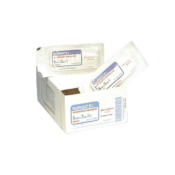 APÓSITO HEMOSTÁTICO SURGICEL 1,25X5CM 10U - JOHNSON & JOHNSON