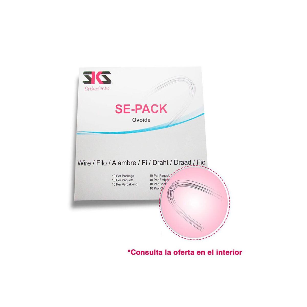 ARCO NITI SUPER-ELASTICO OVOIDE 0,20 SUPERIOR 10U - SKS