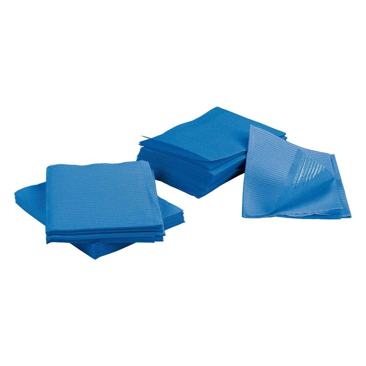 BABEROS DENTALES PLASTIFICADOS AZUL OSCURO 45X33CM 500U - ASA?