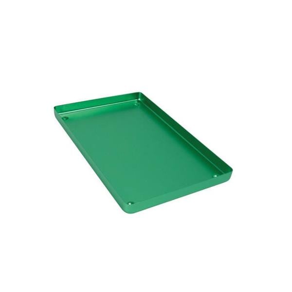 BANDEJA ALUMINIO INSTRUMENTAL GRANDE VERDE 28X18 1U - NICHROMINOX