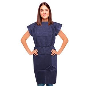 BATA PACIENTE TEJIDO SIN TEJER 45G AZUL MARINO 100U IBP