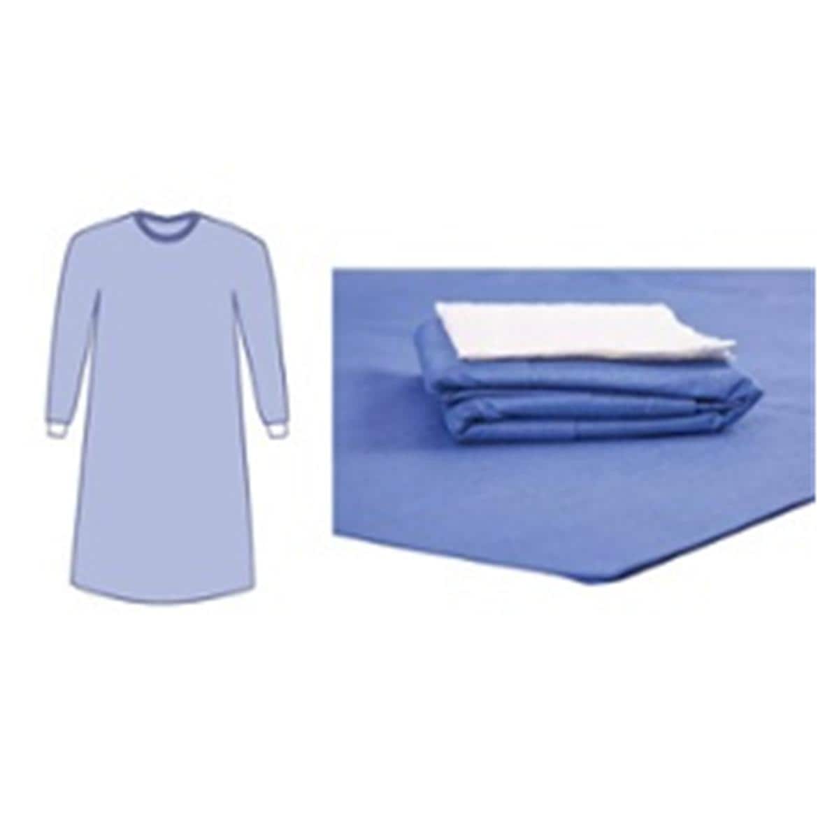 BATA QUIRÚRGICA ESTÉRIL CON TOALLA TALLA S/M